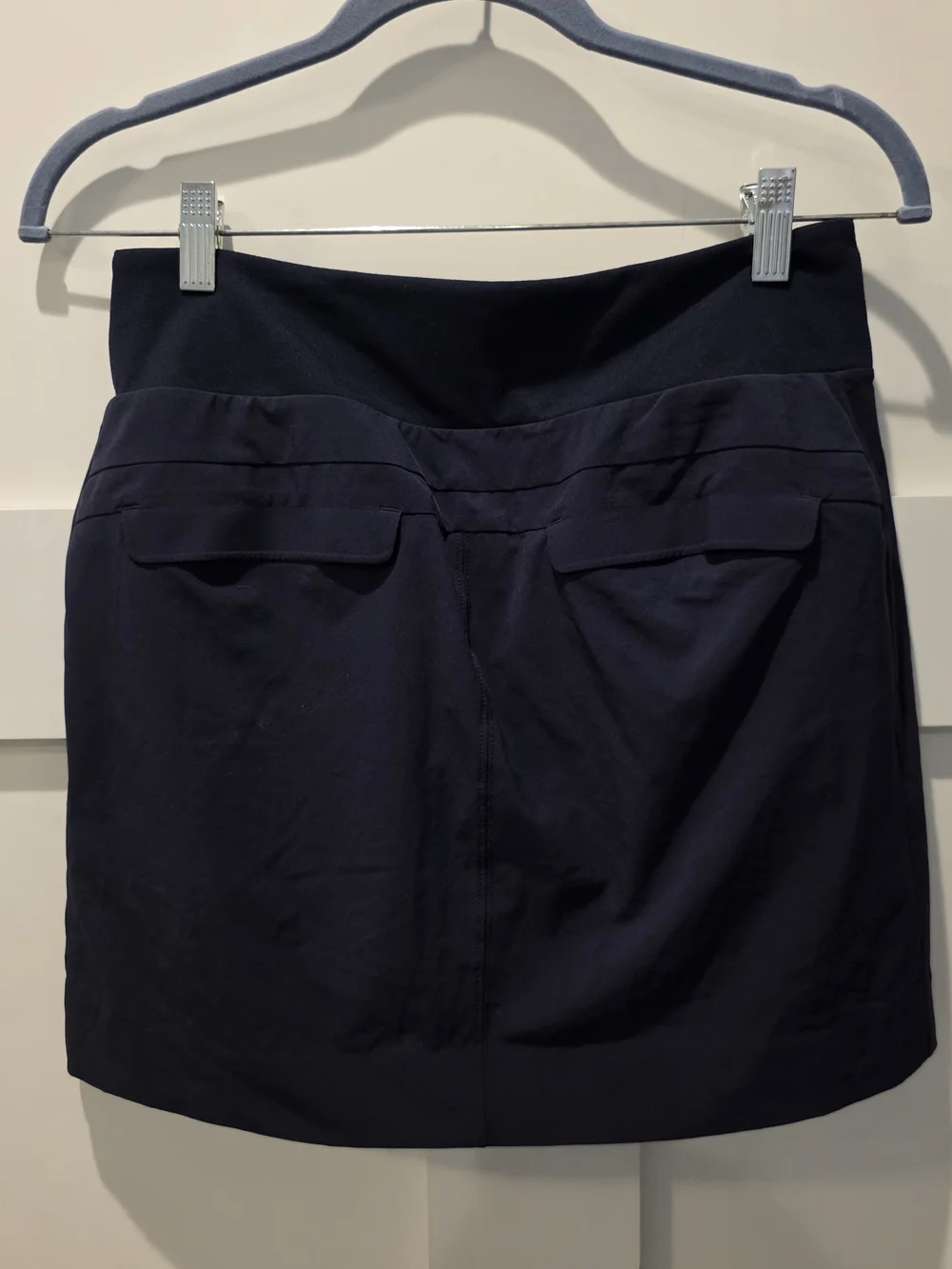 Athleta Soho Skort Women's 4 Zipped Pockets Tennis Golf Outdoor Casual Navy